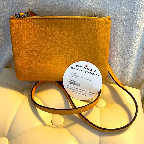 MCM Handbags - MCM Milla Grained Calfskin Double Crossbody Bag